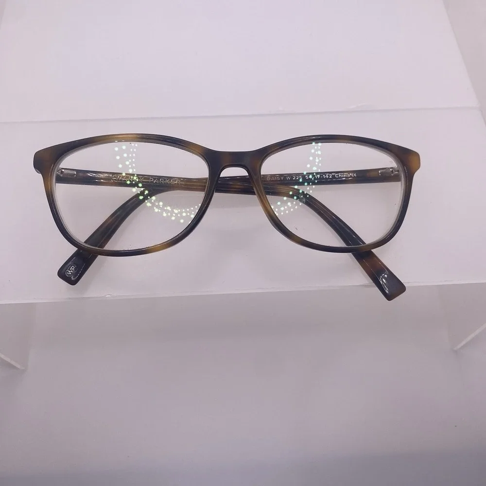 Warby Parker Eyeglasses Women FRAME ONLY Daisy 225 54-17-142 Tortoise Brown 780